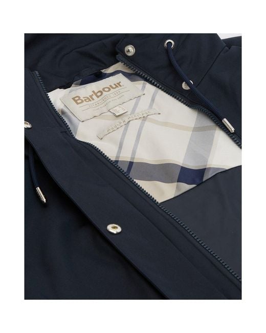 Barbour Blue Bronwyn Gingham Showerproof Jacket