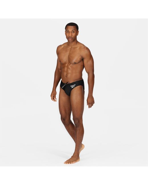 Reebok Black Swim Briefs Wells for men