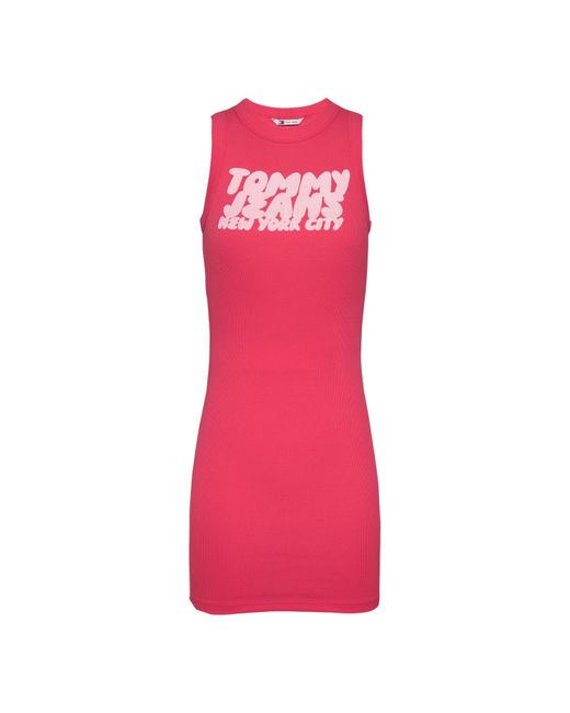 Tommy Hilfiger Pink Bubble Tank Mini Dress