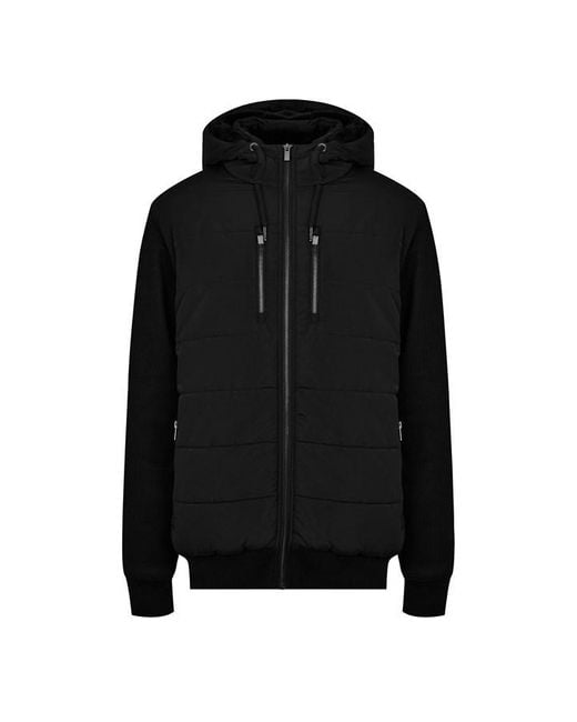 Firetrap Black Insulated Winter Jacket for men