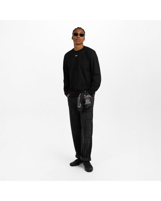 Off-White c/o Virgil Abloh Blue Brick Skate T Long Sleeve T-Shirt for men