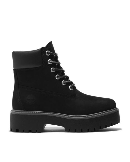 Timberland Black Stone Street Premium Platform Boot