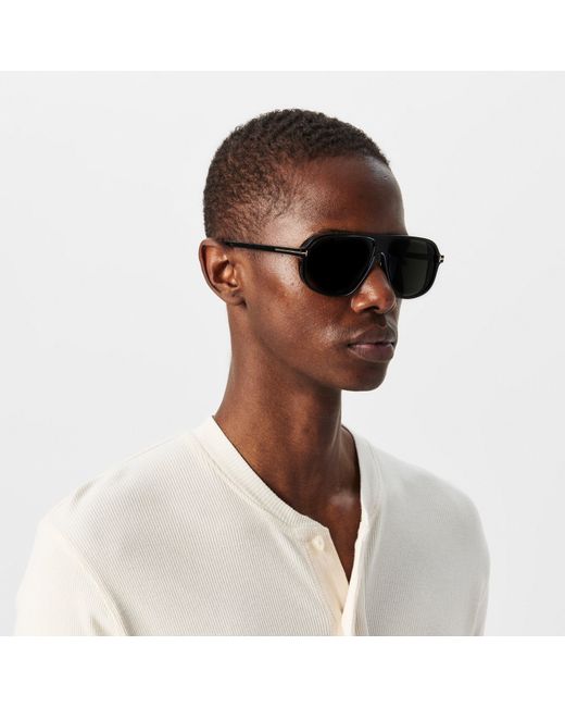Tom Ford Gray Guillaume Aviator Sunglasses for men