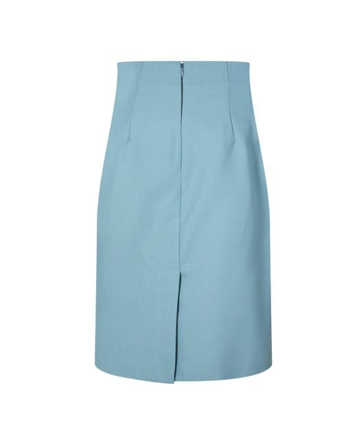 Off-White c/o Virgil Abloh Blue A-Line Skirt