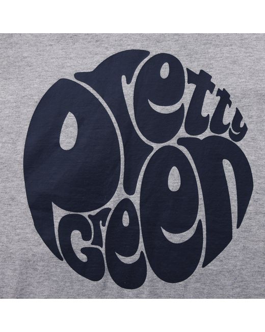 Pretty Green Gray Large Logo Tee for men