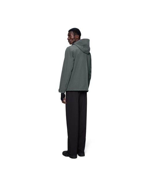 Rains Gray Suva Softshell Waterproof Jacket