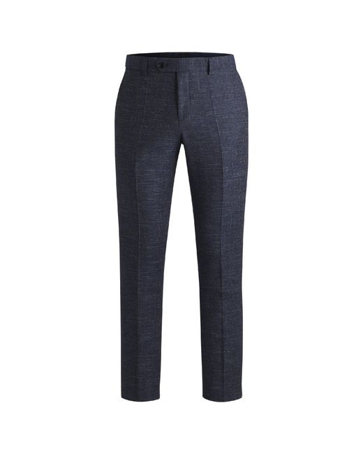 Boss Blue H Genius Straight Leg Trousers for men