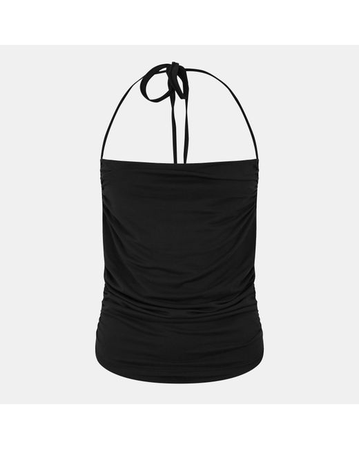 Jack Wills Black Slinky Halter Neck Cami Top