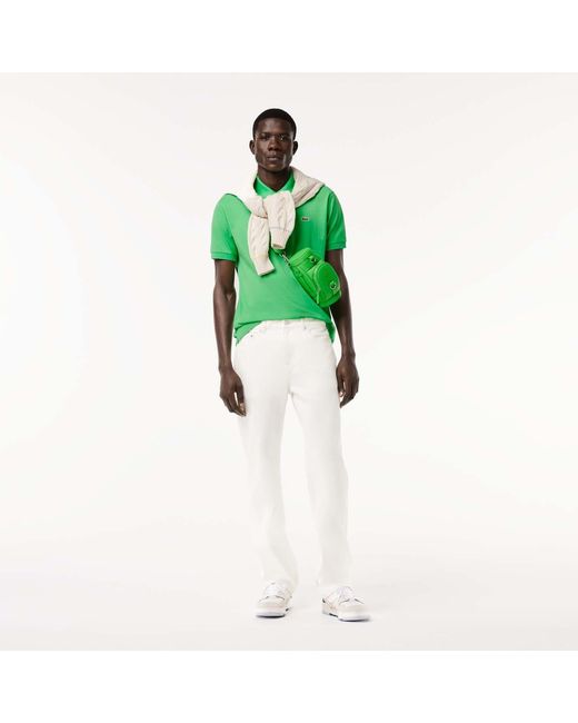 Lacoste Green Petit Piqu¿ Cotton Polo Shirt for men