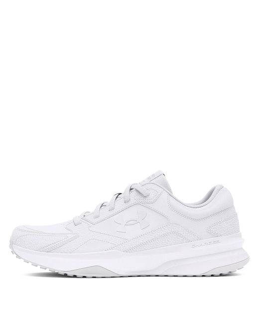 Under Armour White Edge Leather Low-Top Trainers for men