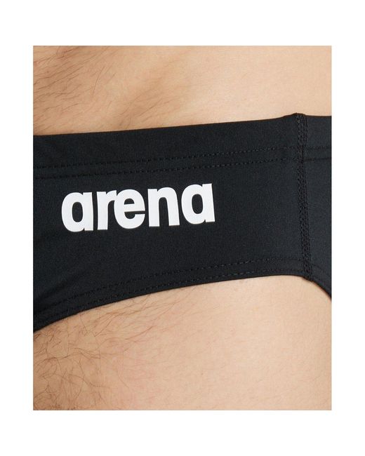 Arena Black Solid Swimming Trunks for men