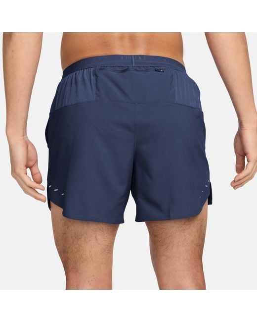 Nike Blue Stride 5In Performance Shorts for men