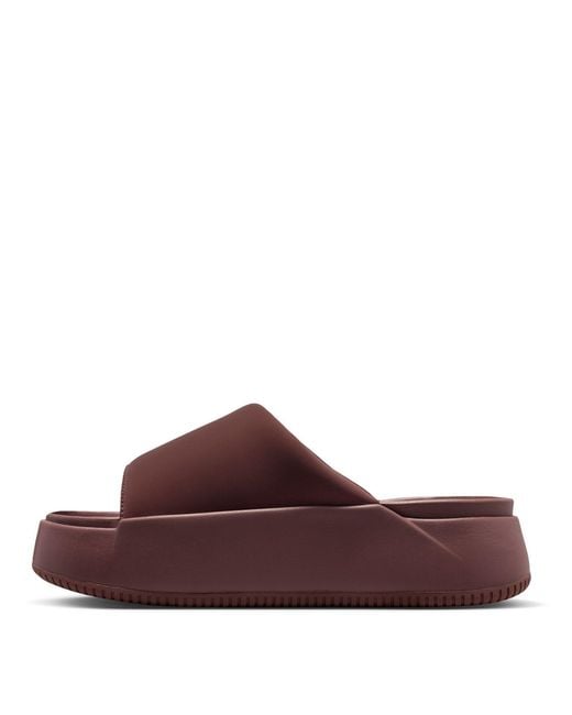 Nike Brown Calm Elevation Slides