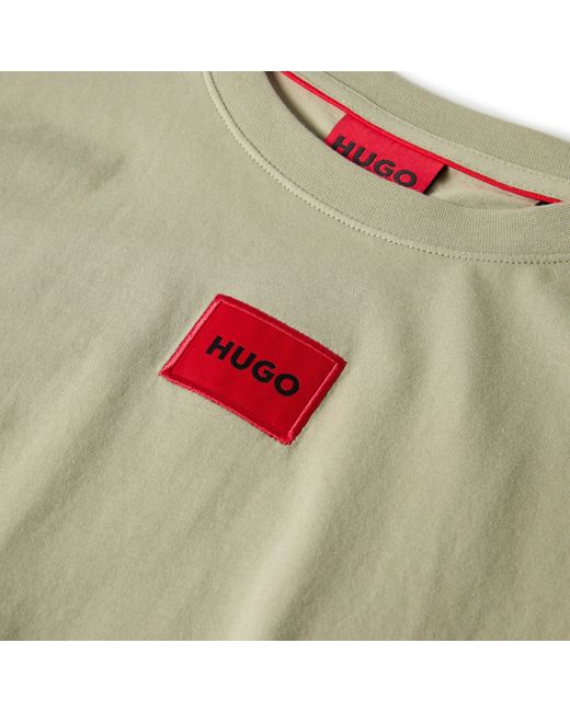 HUGO Green Diragolino Contemporary T-Shirt With Logo Detail for men