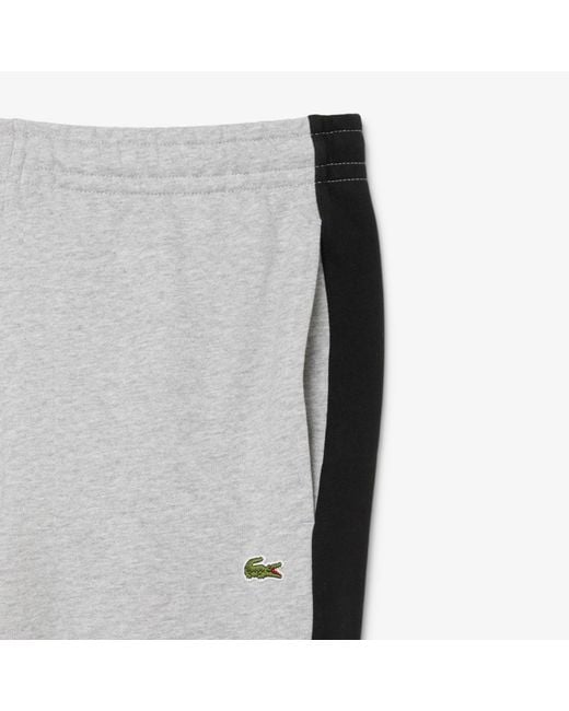 Lacoste Gray Tapered Colour Block Sweatpants for men