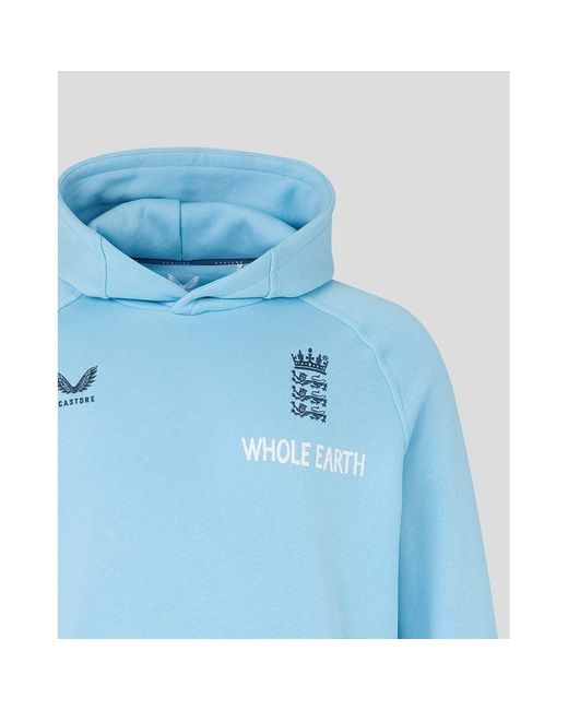 Castore Blue 26/27 England Cricket Performance Hoodie for men