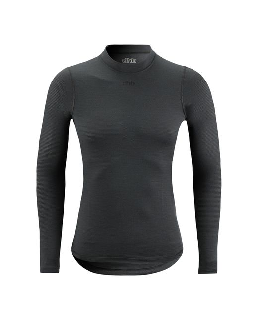 Dhb Black Merino Long Sleeve Jersey Baselayer for men