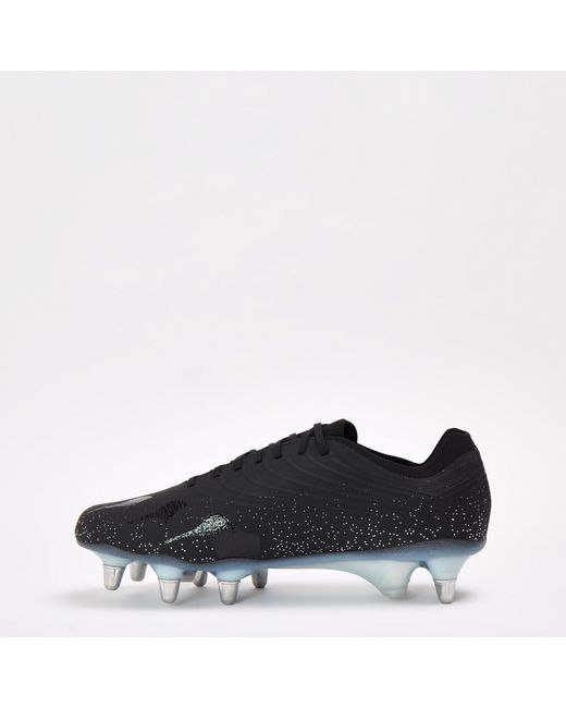 Canterbury Black Stampede Groundbreak Elite Soft Ground Rugby Boots for men