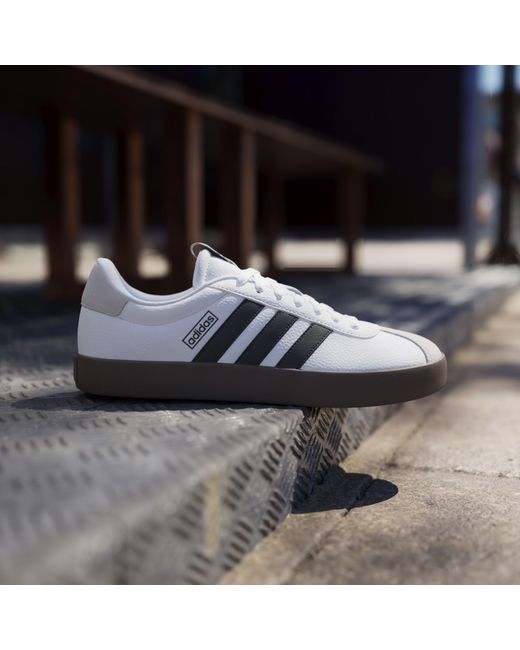 Adidas White Vl Court 3.0 Shoes for men