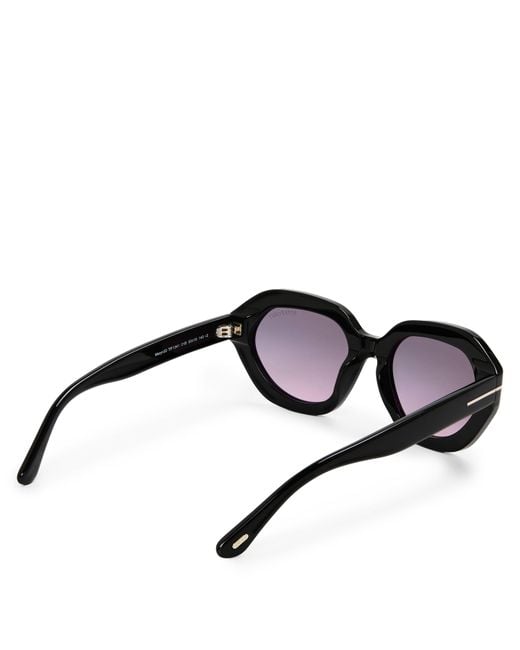 Tom Ford Black Hexagon Sunglasses