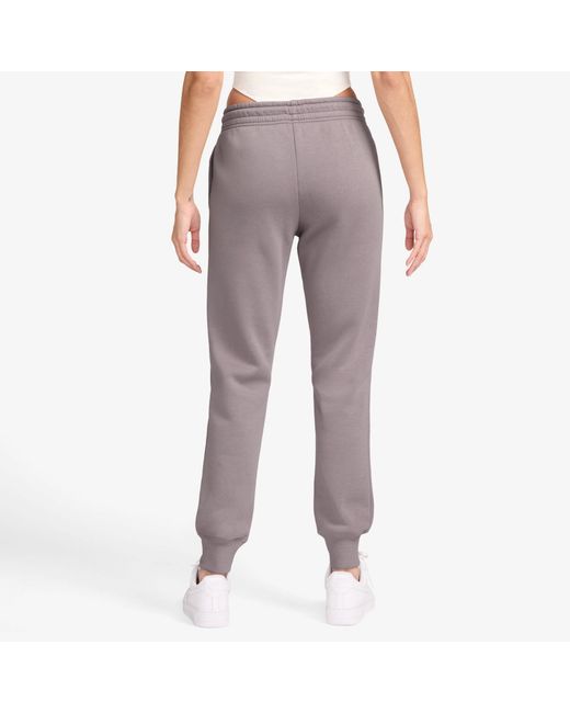 Nike Purple Sportswear Phoenix Fleece Mid-Rise Logo Sweatpants