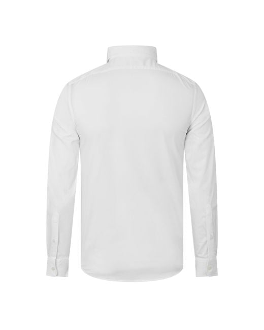 DIESEL White S-Benny-Cl Long-Sleeve Plain Shirt for men