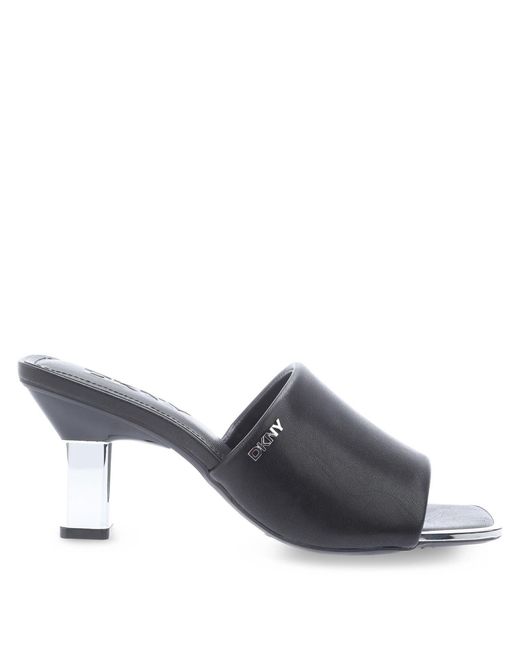 DKNY Black Kaye Heeled Mule