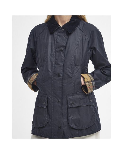 Barbour Blue Beadnell Wax Jacket