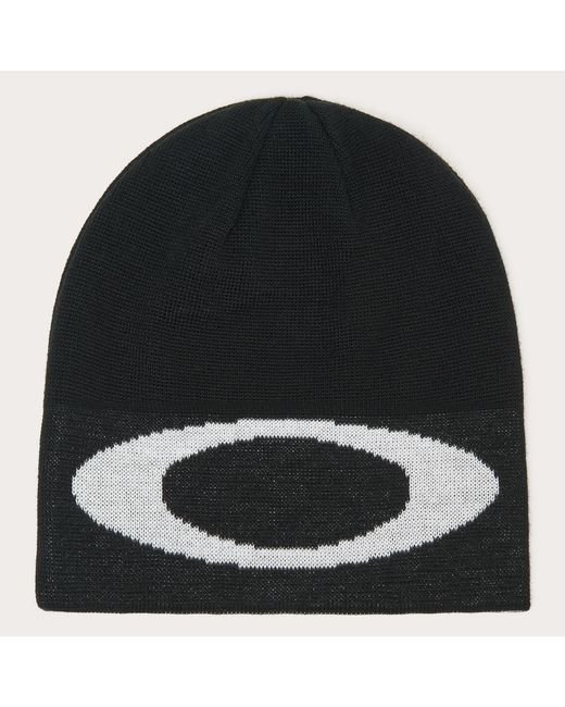 Oakley Black Ellipse Polyacrylic Beanie for men