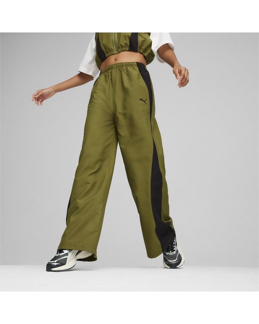 PUMA Green Dare To Open Hem Poly Jogger