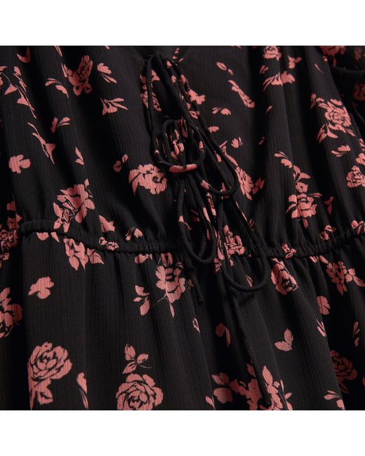 Ted Baker Black Print Midi Dress