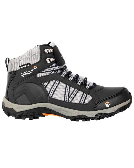 Gelert Black Horizon Waterproof Mid Walking Boots for men