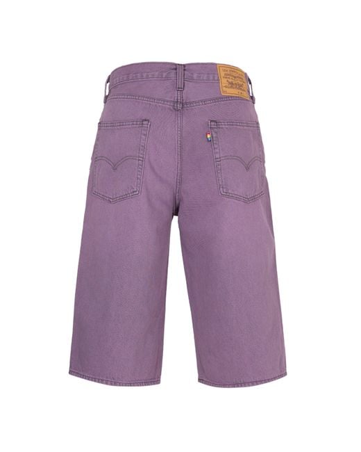 Levi's Purple Levi's Baggy Lng Shorts for men