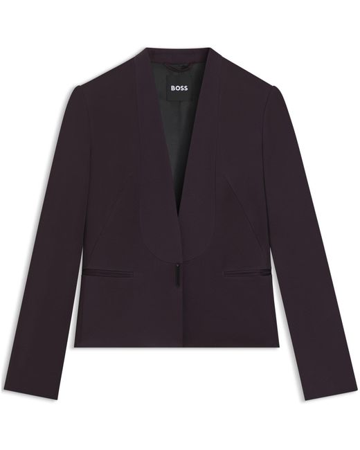 Boss Blue Jia Tuxedo Long Sleeve Blazer