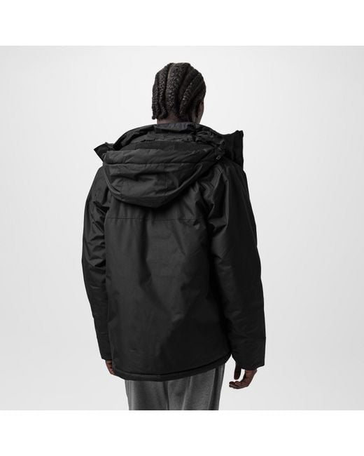 Slazenger 1881 Black Weather Water Resistant Detachable Hood Puffer Jacket for men