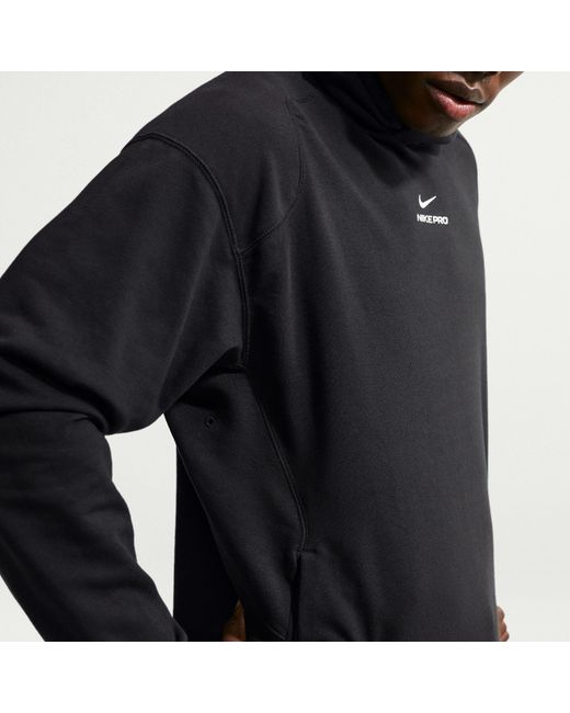 Nike Black Pro Dri-Fit Mid Layer Training Hoodie for men