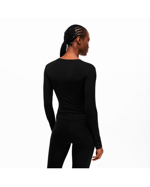 The Couture Club Black Sculpting Stretch Long Sleeve T-Shirt