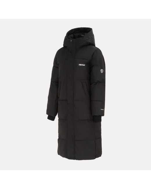 Firetrap Black Long Padding Jacket Ladies