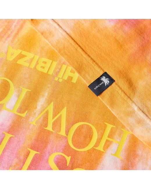 Palm Angels Orange X Hi Ibiza Tie Dye T-Shirt for men