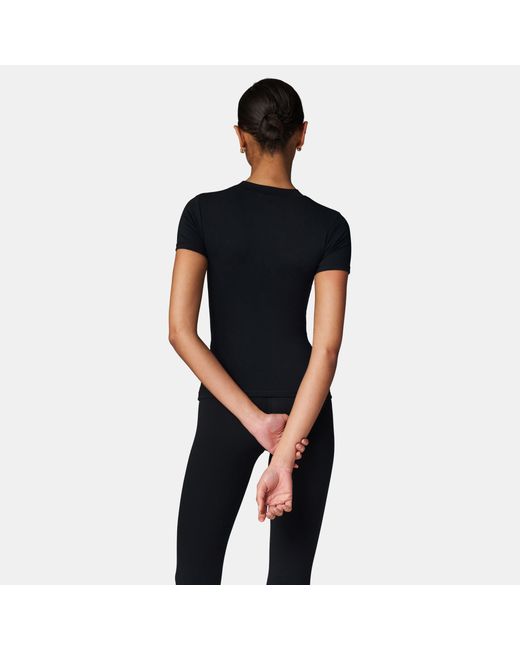 The Couture Club Black Sculpting Stretch Emblem Baby T-Shirt