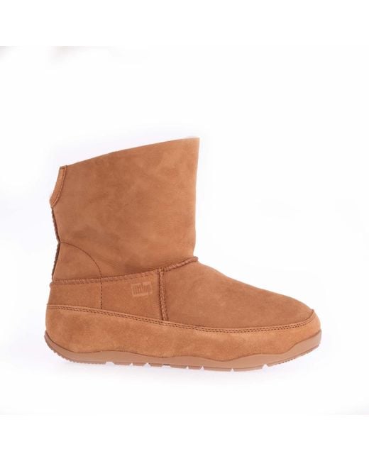 Fitflop Brown Original Mukluk Shorty Shearling Boots