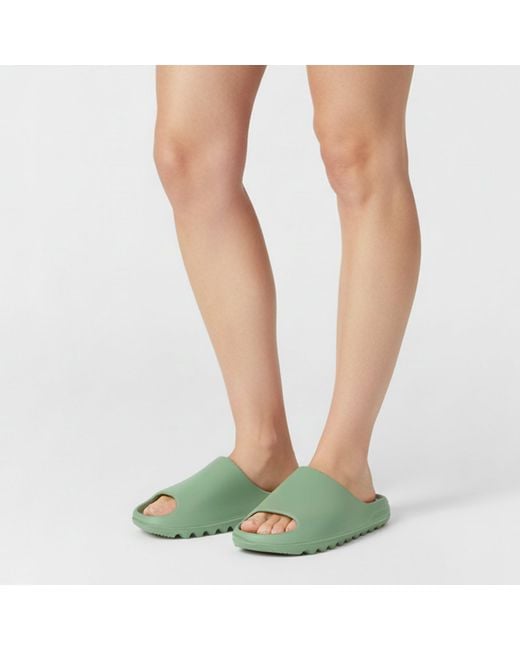 Jack Wills Green Chunky Sliders Ladies