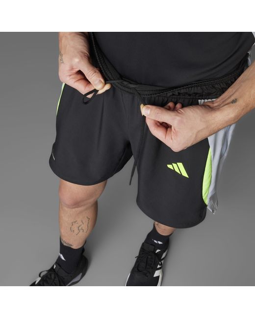 Adidas Black Climacool Colorblock Shorts for men