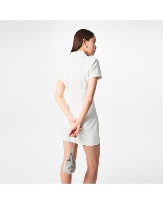 Odd Muse White The Ultimate Muse Collared Mini Dress
