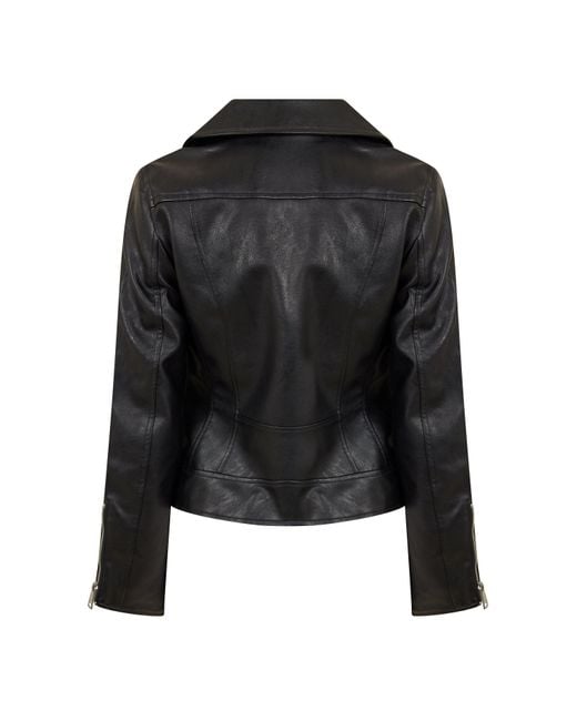 DKNY Black Faux Leather Jacket
