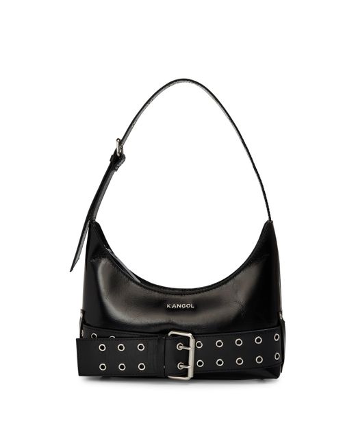 Kangol Black Buckle Shoulder Bag