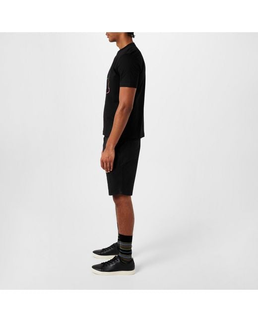 Paul Smith Black Lee Leather Low-Top Trainers for men
