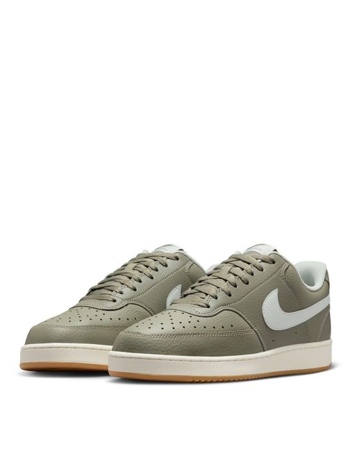 Nike Green Court Vision Low Trainers for men
