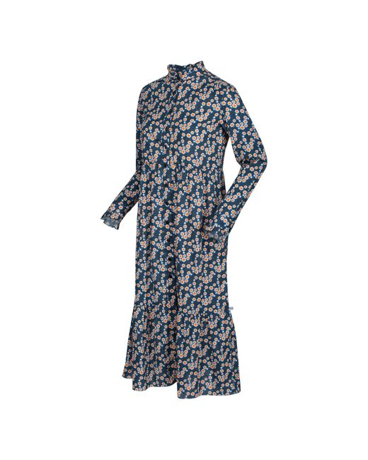 Regatta Blue Orla Midi Smock Dress