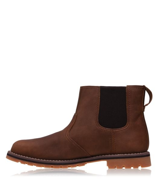 Timberland Brown Larchmont Chelsea Boots for men